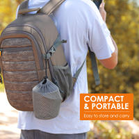 Nueva Taza De Agua De Titanio Ultraligera 750ml Con Tapa Y Manija Plegable Para Camping Y Picnics Deporte Al Aire Libre - details 4