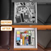 Organizador De Cajón De Cucharas Ajustable En Negro Para Cocina Expansible Soporte Para Utensilios Y Platos De Estilo Clásico - details 6