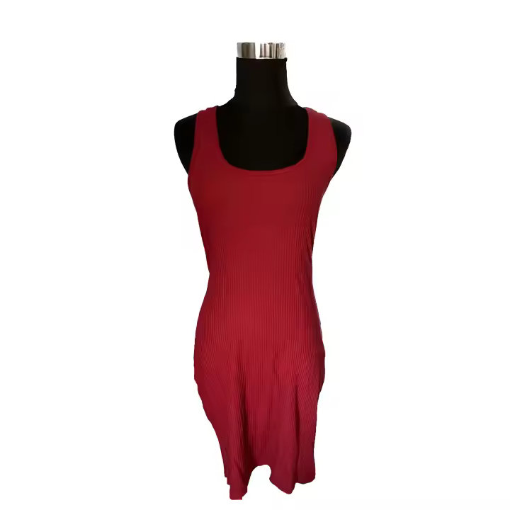 VESTIDO ROJO ROPA MUJER VESTIDOS MARCA GENERICA - 1