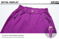 Pantalones De Trekking Para Mujer TRVLWEGO Verano Secado Rápido Elasticidad Adecuados Para Caminar Correr Pesca Camping Senderismo - details 14