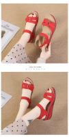 SP Sandalias de mujer de nuevo estil con Tacones de cuña, Suela Gruesa con Velcro, Talla big, sandalias de una Tira en stock, - details 19