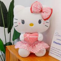 Muñeca De Peluche Sanrio 25Cm Kuromi Cinnamoroll Cross Dressing Hello Kitty My Melody Juguete De Dibujos Animados Regalos De Navidad - details 9