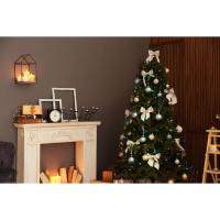 MEJORADA Árbol de Navidad Artificial Automontable Abeto Extra Relleno de Doble Hojas Combinadas 150-210cm Abies C/Soporte Metálico - details 3