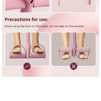 4-Tubo Yoga Pedal Puller Para Mujer Bandas De Resistencia Entrenamiento De Cintura Y Brazos Cuerda Elástica De Fitness Equipo De Ejercicio - details 4
