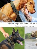 Collar Táctico Para Perros Ajustable Con Hebilla De Liberación Rápida Collar Militar Para Entrenamiento De Mascotas - details 3
