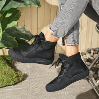 SP Nuevas Botas individuales de otoño Y invierno para Mujer, hecho a mano, estilo retro, casual, de Suela Gruesa, comodas, Con Cordones y Suela suave. - details 17