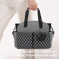 Diaper Bag Tote for Girls and Boys with Pacifier Case, Large Tote Diaper Bag for Moms, Travel & Work, Stylish Mommy Bag for Hospital, Baby Shower Gifts - details 6