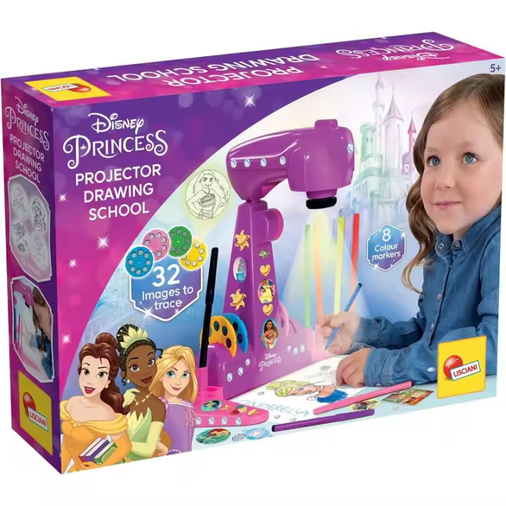 Lisciani Giochi 92956 Princesa Proyector Escuela De Dibujo, Multicolor, Ys/m - 1
