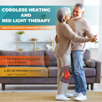 Modelo privado, nuevo producto, rodillera de luz roja real, calefacción eléctrica, instrumento de fisioterapia de rodilla con infrarrojos lejanos, rodilleras viejas para piernas frías, equipo de protección - details 1