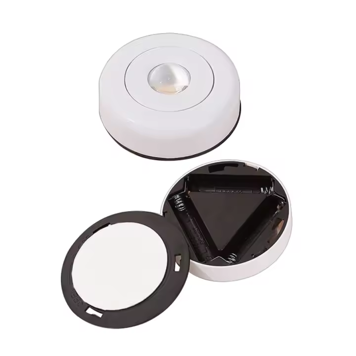 Lámpara De Noche Inalámbrica Proyector De Atardecer Luz LED Para Decoración De Hogar Cocina Armario Dormitorio Iluminación Redonda Con Batería Incluida - 1