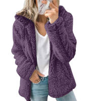 Nueva Chaqueta De Mujer Con Capucha Y Cremallera Abrigo Grueso Y Cálido De Fieltro Sólido Largo Y Suelto Para Invierno Moda Femenina Con Bolsillos Y Cierre De Cremallera - details 19