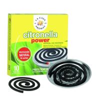 Citronela Espiral de Incienso La Casa De Los Aromas - Pack de 3 x 10 Espirales Naturales - Protección Eficaz y Duradera contra Insectos - Incluye Bandeja Metálica Reutilizable - Ideal para Jardines, Terrazas y Espacios al Aire Libre - details 0
