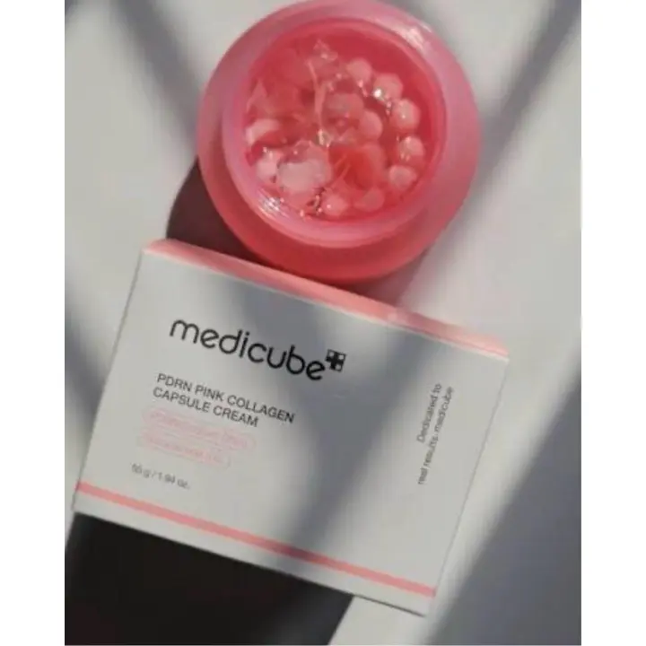medicube Salmon DNA PDRN Capsule Cream 1.94 oz – Crema hidratante ligera con PDRN y niacinamida para tono desigual e hidratación luminosa - 1