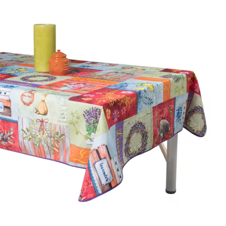 ARTEMANTEL  Mantel antimanchas CLOE de poliéster para mesa rectangular o redondo - 1