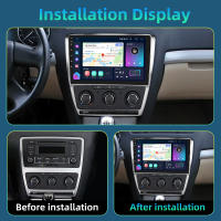 Podofo Radio de coche Android 2 Din para Volkswagen Skoda Octavia 20072008 2009 2010 2011 2012 2013 Carplay 8+128GB AI Voice WIFI+4G DSP GPS Navegación Multimedia Reproductor de Video - details 1