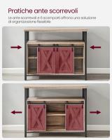Armario de cocina, elegancia rústica para tus festines, diseño en madera marrón con puertas de correderas y paneles de malla, versátil y funcional, ¡descubre la calidez en cada rincón! - details 22