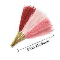 30PC Falsas Pampas Artificiales De 55CM Para Decoración De Bodas Y Fiestas DIY Flores Silken Ramo Para Decoración Del Hogar Y Eventos - details 0