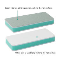 10Pcs Bloques De Pulido Para Uñas Doble Cara Herramientas Multifuncionales Para El Cuidado Y Brillo De Las Uñas Material EVA Tamaño 9x4cm - details 2