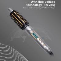 Cepillo De Rizado Y Liso Cerámico Ionico 32mm Anti-ensucio Voluminizador Eléctrico Con Temporizador Certificación Ce UL - details 0