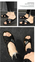 Zapatillas De Lona Para Hombre Verano Sandalias Casuales De Tela Para Interiores Y Exteriores Antideslizantes Cómodas Para El Hogar Y Paseos - details 16
