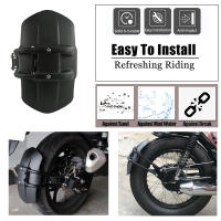 Guardabarros Trasero Resistente a La Tierra Para Motocicleta Para Honda NC750X 2021 NC700 NC750D Ninja 250 Negro ABS Plástico + Soporte De Aluminio De Alta Calidad - details 1