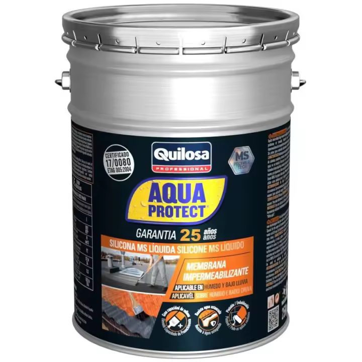 Revestimiento Elástico QUILOSA AQUA PROTECT MS Líquida Gris 1 Kg - 1