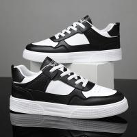 Zapatos Casuales Para Hombre En Cuero Blanco Ligeros Y Transpirables Con Plataforma Zapatillas De Patinaje Deportivas De Verano Y Otoño - details 7