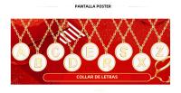 Collar Colgante Inicial De Acero Inoxidable LUXUSTEEL Para Mujeres Y Niñas Cadena De Bolitas Doradas 26 Letras Moda 2022 - details 1