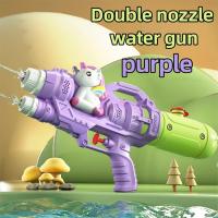 Juguete De Agua Unicornio Y Dinosaurio Con Dos Boquillas Juguete De Agua Para Niños Pistola De Agua De Dibujos Animados Juguete De Piscina Para Verano Tipo Presión - details 5