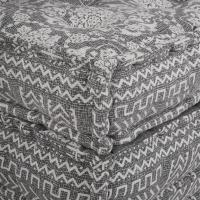 Puf Modular vidaXL Gris Claro 70x70x36 Tela - details 4
