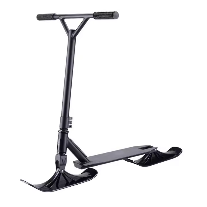 Scooter de esquí para niños, patín de esquí 2 en 1 compatible con Scooter Eléctrico, fácil de instalar y duradero (negro, 2 piezas)-A1 - 1