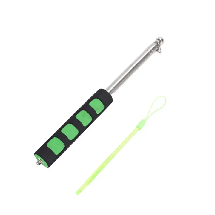Bastón De Enseña Telescopio Con Correa Y Puntero Para Enseñas Acero Inoxidable Guía Turística De Enseñas Para Profesores - 1