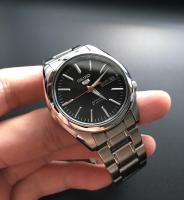 Reloj automático hombre Seiko 5 SNKL45K1 dial negro 38mm correa acero - details 3