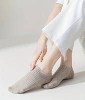 Calcetines De Tobillo Bajo Para Hombres Y Mujeres Calcetines De Barco Sólidos Transpirables Y Cómodos Paquete De 5/10 Pares Negro - details 6