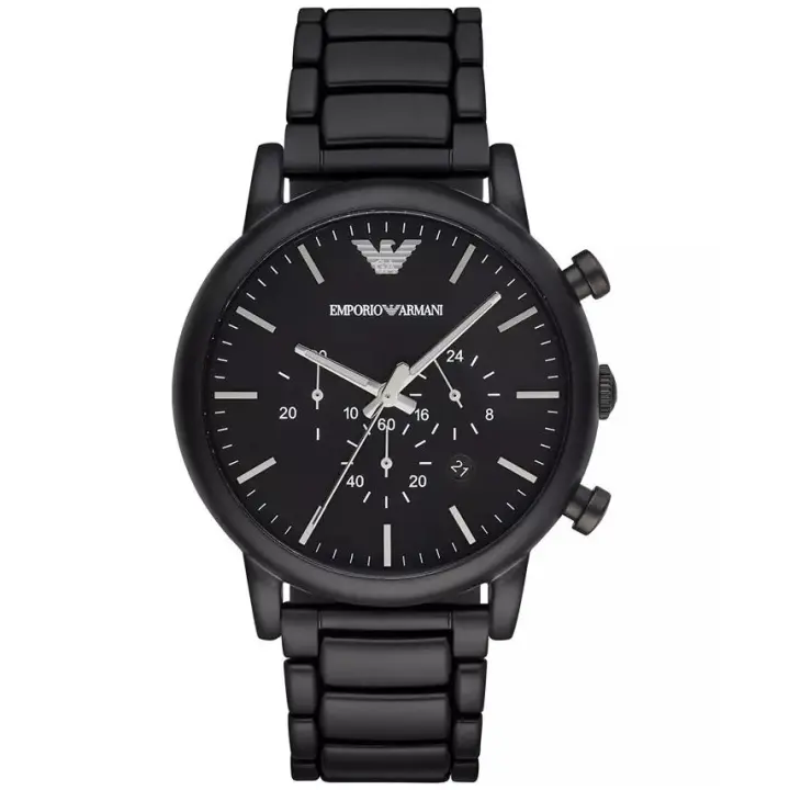 Emporio Armani Reloj hombre AR1895, con calendario, Incluye Caja Original, Diámetro: 46MM - 1