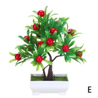 Planta Artificial De Bonsái De Frutas Con Naranja Manzana Limón Decoración Para El Hogar Y Sala De Estar Arbolado Falso De Tamaño Pequeño - details 29
