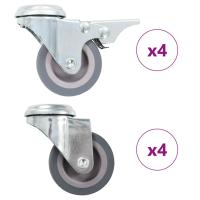 vidaXL Ruedas Giratorias con Agujero Pasador Diámetro 50mm Material Brico Cantidad 4 unidades,  8 unidades,  12 unidades y mas - details 5