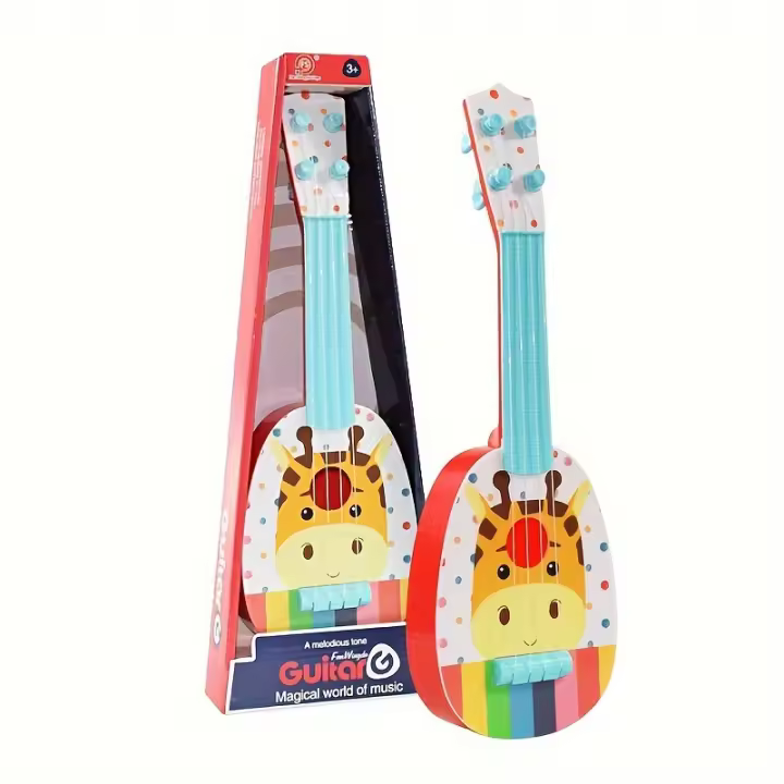 Ukelele Para Niños De 14 Pulgadas Juguete Musical Educativo Engañoso Diseño Amigable Para Principiantes Instrumento Musical De Plástico Para Edad 3-6 Años - 1