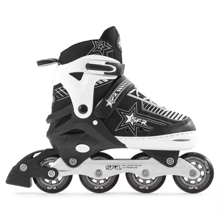 Patines en Línea Infantiles Stateside Pulsar Plata con Ajuste Fácil de Talla y Ruedas de Diferentes Tamaños - 1