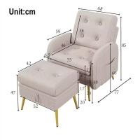 Nueva Plaza con reposapiés, respaldo regulable en 3 secciones, inclinable, Silla con estantes laterales - details 8