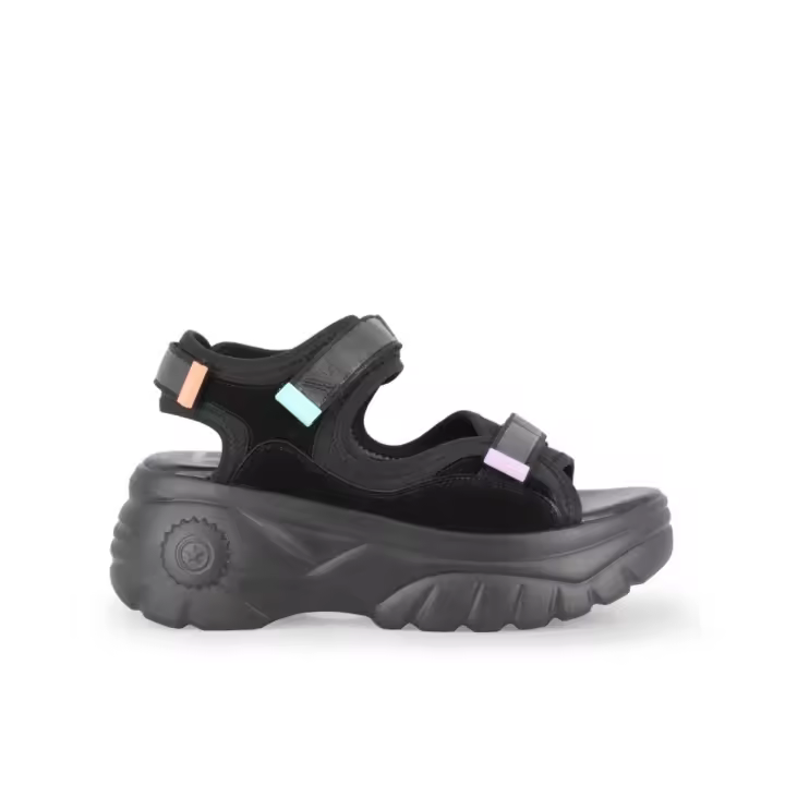 Blogger TANDIL Sandalias con plataforma de mujer negras en sintético 81361 - 1