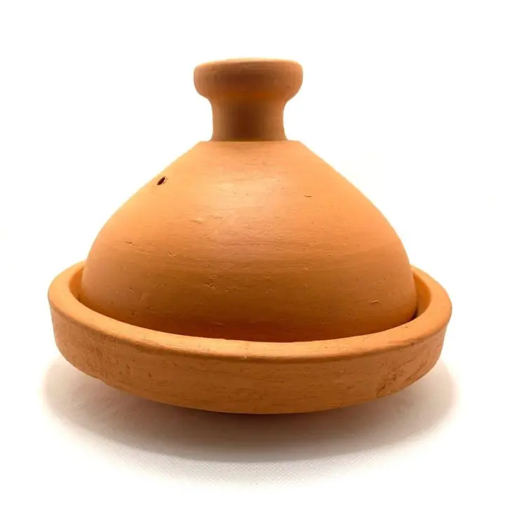Tajine marroquí de cerámica natural - Tagin Árabe 100% Hecho a Mano para cocina tradicional de Marruecos | Artesanía Marroquí - 1