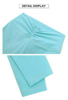 Leggings Deportivos De Ajuste En La Cintura Con Arrugas Para Mujer Levantamiento De Glúteos Sin Línea T Pantalones Cortos De Yoga Fitness Gimnasio Color Sólido - details 10