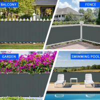 Cubierta De Privacidad Para Balcón Protección UV 95% Telas De Sombra Impermeables Para Patio Jardín Piscina Decoración De Porche - details 8