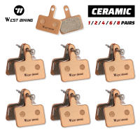 Puntas De Freno De Bicicleta WEST BIKING Cerámica De Resina Resistente Al Desgaste Para Shimano Mt200 M515 C501 C601 Pares De 1/2/4/6/8 - details 0