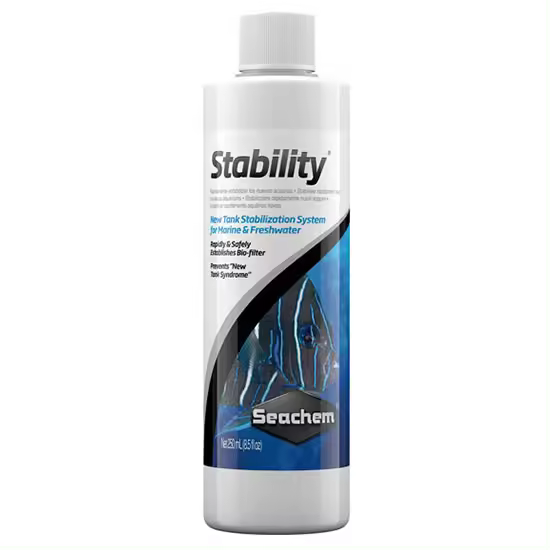 Seachem Laboratories Inc Stability 250ml - Bacterias para Acuarios de Agua Dulce y Salada - 1
