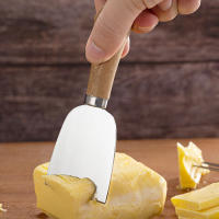 Conjunto De 4 Cuchillos Para Queso Leeseph Con Mango De Madera Acero Inoxidable Para Charcutería Y Cortador De Mantequilla - details 3