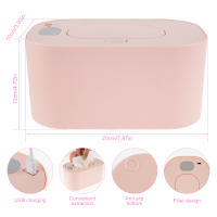 Calentador De Toallas Para Bebé Thermostat Portátil Dispensador De Toallas Húmedas Con Calentamiento Uniforme Y Evitando La Secado USB - details 1