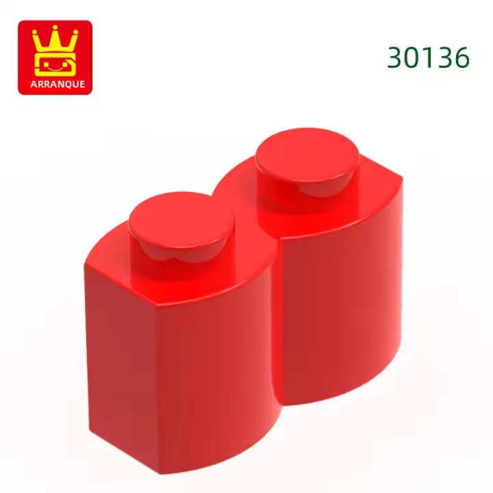 Bloques De Construcción Wange 80Pcs S Forma 2 Agujeros Accesorios De Pared Compatible Con Bloques De Juguetes Regalo Para Niños - 1