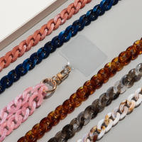 Lanyard De Teléfono Portátil 120cm Con Diseño De Bisección Antipérdida Correa Para El Cuello De Colorido Acrílico Accesorios Para Teléfonos Móviles Regalos Para Exteriores - details 2